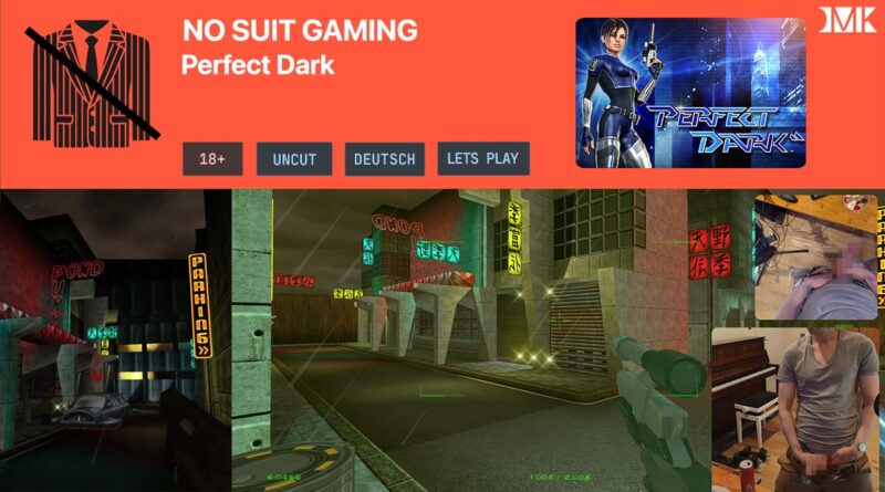 DieMilchgebendeKuh spielt Perfect Dark N64 Remaster nackt auf Xbox Series S im No Suit Gaming Format