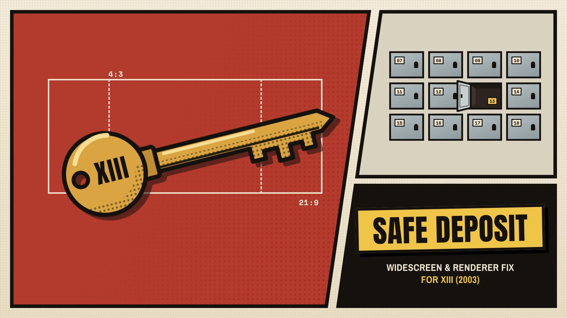 Safe Deposit launcher: install, update and settings for XIII