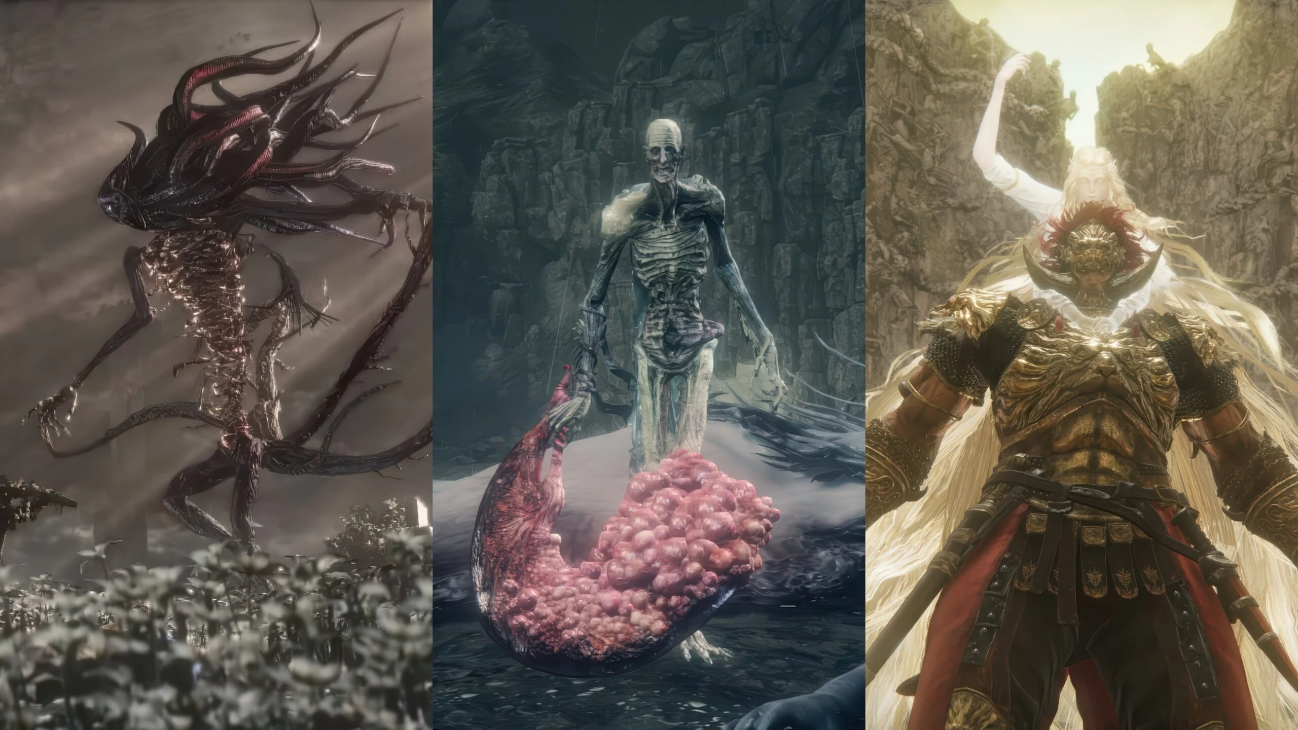 Moon Presence, Orphan of Kos und Radahn nebeneinander
